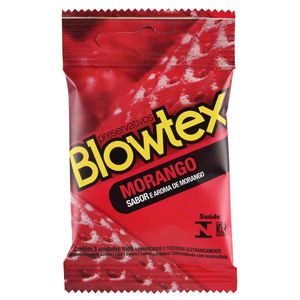 Preservativo Blowtex Morango Lubrificado 3 Unidades