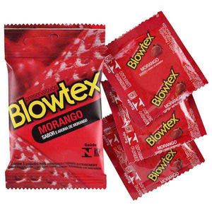 Preservativo Blowtex Morango Lubrificado 3 Unidades