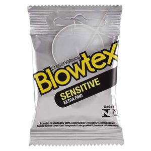 Preservativo Blowtex Sensitive Extra Fino Lubrificado 3 Unidades