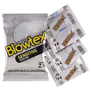 Preservativo Blowtex Sensitive Extra Fino Lubrificado 3 Unidades