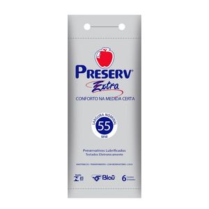 Preservativo Preserv Extra Lubrificada 6 Unidades