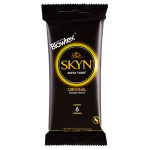 Preservativo Blowtex Skyn Original Sensação Natural Lubrificado 6 Unidades