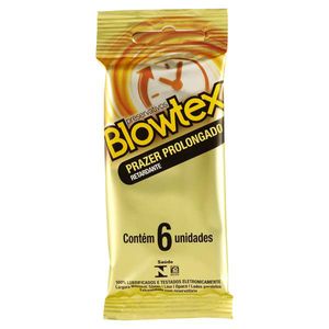 Preservativo Blowtex Efeito Retardante Lubrificado 6 Unidades