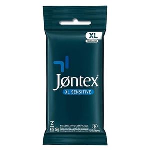 Preservativo Jontex XL Sensitive Lubrificado 6 Unidades