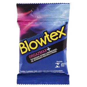 Preservativo Blowtex Orgazmax+ Lubrificado 3 Unidades