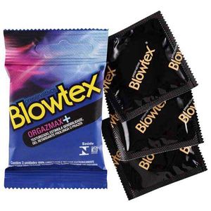 Preservativo Blowtex Orgazmax+ Lubrificado 3 Unidades