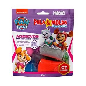 Massa EVA Pula e Molda Magic Patrulha Canina Meninas 7 Cores