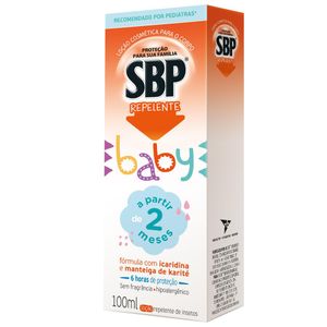 Repelente Infantil SBP Baby Icaridina Sem Fragrância Loção 100ml