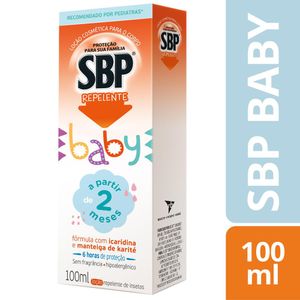 Repelente Infantil SBP Baby Icaridina Sem Fragrância Loção 100ml