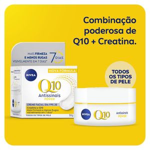 Creme Facial Nivea Antissinais Dia Q10 Plus Pele Normal a Seca FPS30 50ml