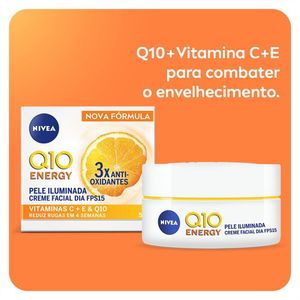 Nivea Creme Facial Antissinais Q10 Energy Dia FPS 15 50g