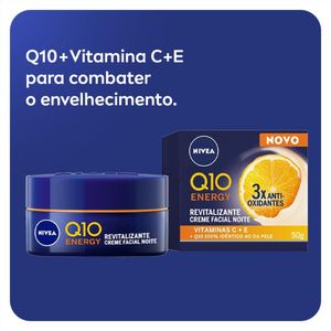 Nivea Creme Facial Antissinais Q10 Energy Noite 50g