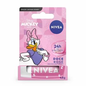 Nivea Hidratante Labial Soft Rosé 4,8g - Ed  Limitada Margarida - Disney® Mickey e Amigos