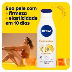 Nivea Loção Hidratante Firmador Q10 + Vitamina C Todos os Tipos de Pele 200ml