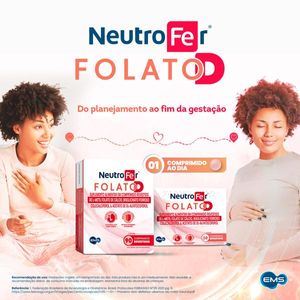 Suplemento Alimentar Neutrofer Folato D 90 Comprimidos EMS