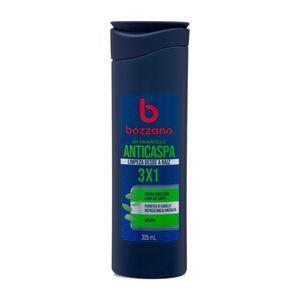 Shampoo Bozzano 325ml 3 em 1 Anticaspa