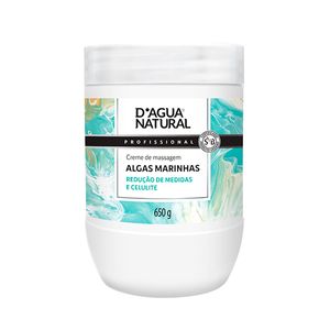 Creme Para Massagem DÁgua Natural 650g Algas