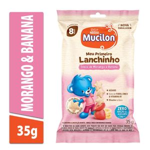 Snack Mucilon Morango e Banana 35g