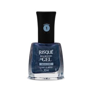 Esmalte Risqué Sobert de Mirtilo Diamond Gel Cremoso 9,5ml