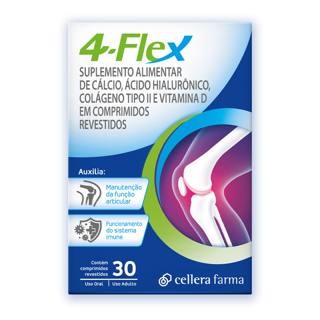 Suplemento Alimentar 4-flex Com 30 Comprimidos Revestidos