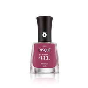 Esmalte Risqué Hibisco Rosa Diamond Gel Cremoso 9,5ml