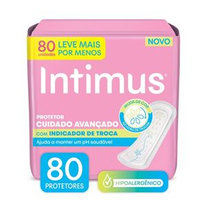 Protetor Diário Intimus Com Indicador de troca 80 Unidades