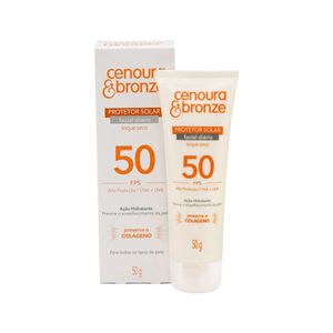 Protetor Solar Facial Cenoura e Bronze FPS 50 50g