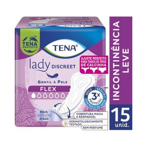 Protetor Diário Tena Lady Discreet Flex 15 Unidades