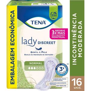 Absorvente para Incontinência Urinária Tena Lady Discreet Normal 16 Unidades