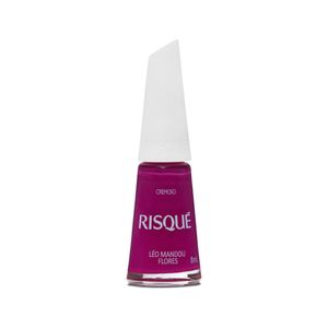 Esmalte Risqué Rosas Cremoso Léo Mandou Flores 8ml