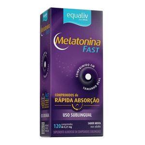 Melatonina Sublingual Fast Equaliv Sabor Menta 120 Comprimidos