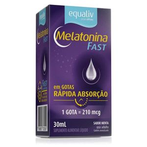 Melatonina em Gotas Fast Equaliv Sabor Menta 30ml