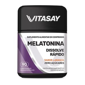 Vitasay Melatonina Sabor Laranja Hypera 90 Comprimidos