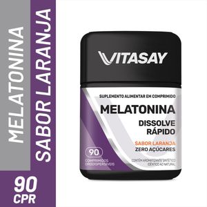 Vitasay Melatonina Sabor Laranja Hypera 90 Comprimidos