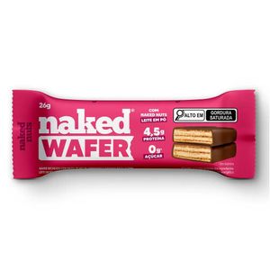 Wafer Naked 26g Leite em Pó e Chocolate ao Leite