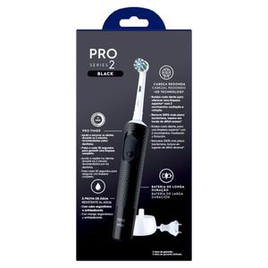 Escova Dental Elétrica Oral-B Black Pro Series 2