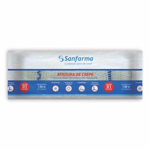 Atadura de Crepe Sanfarma 13 Fios 6cm x 1,80m