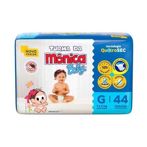 Fralda Turma da Mônica Baby G 44 Unidades