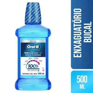 Enxaguante Bucal Oral-B 100% Menta Refrescante 500ml