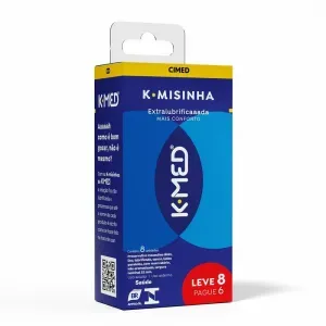 Preservativo K-Med K-Misinha Tradicional Lubrificada Cimed 8 Unidades