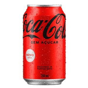 Refrigerante Cola-Cola Zero sem Açúcar Lata 350ml
