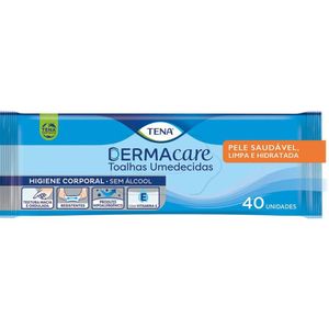 Toalha Umedecida Tena Dermacare 40 Unidades