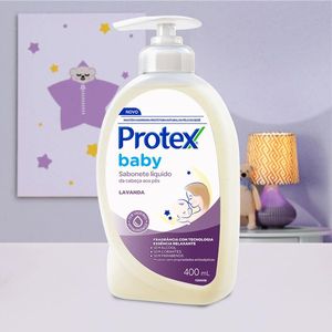 Sabonete Líquido Protex Baby 400ml Refil Lavanda