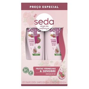 Kit Seda Shampoo Frutas Vermelhas e Gengibre + Condicionador 325ml