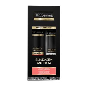 Kit Tresemmé Shampoo 350ml + Condicionador 175ml Blindagem Antifrizz