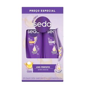 Kit Seda Liso Perfeito Shampoo 325ml + Condicionador 325ml