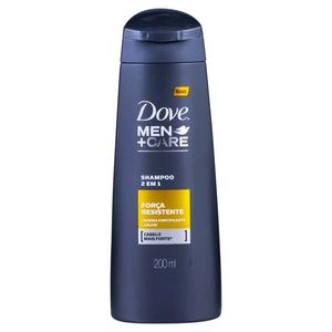 Shampoo Dove 200ml 2 em 1 Men Força Resistente