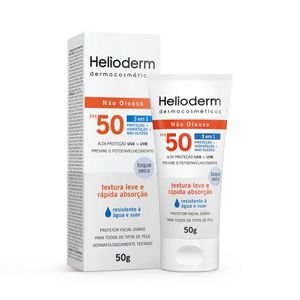 Protetor Facial Diário Antioleosidade Helioderm  FPS50 50g