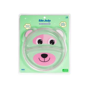 Prato São João Baby com Divisórias Rosa