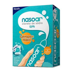 Nasoar 0,9% Lavagem Nasal 15 Env + Lavador Nasal 240ml Myralis